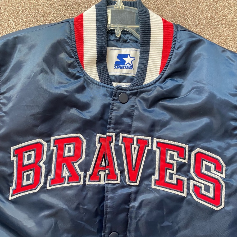 2021 Atlanta Braves Starter Satin Bomber